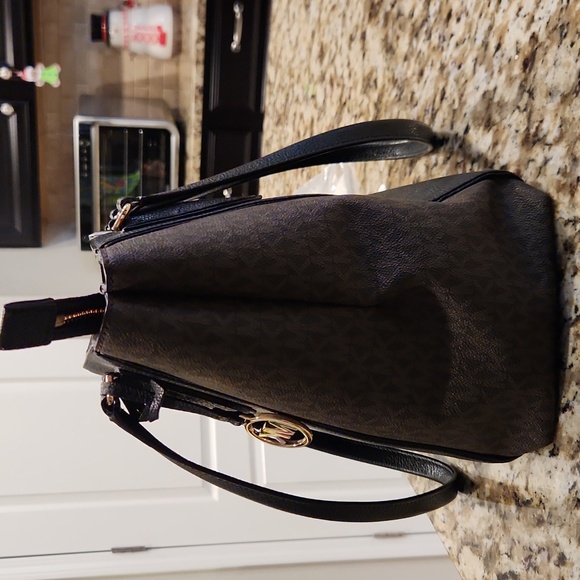 Michael Kors Black and Brown Tote Bag - Picture 4 of 9